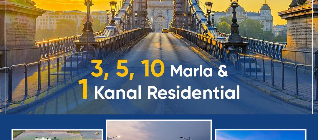 3, 5, 10 Marla & 1 Kanal Residential at Blue Town Sapphire!