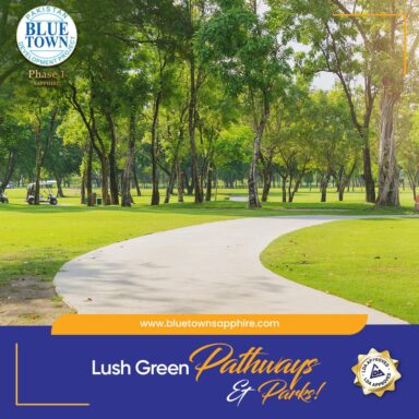 lush green pathways & parks!