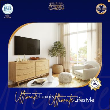 Blue Town Phase 1 Lahore (LDA Approved) Offers Ultimate Luxury with Ultimate Lifestyle