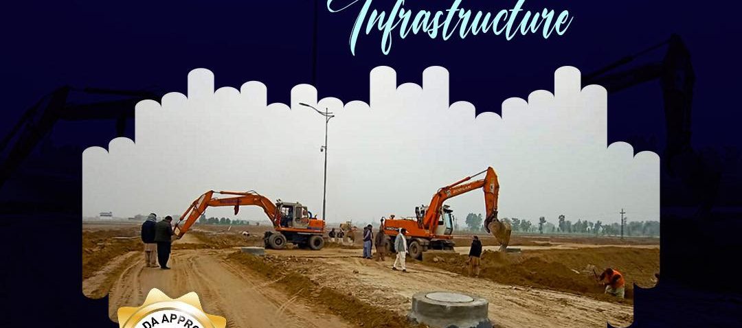 Alhamdulilah - World-Class Infrastructure Under-Construction at Blue Town Phase 1, Lahore (LDA Approved)