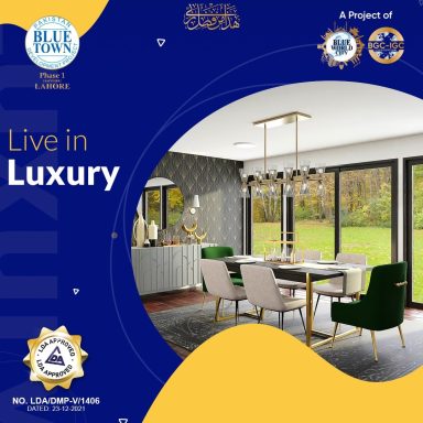 Live in luxury at Blue Town Phase 1 Lahore (LDA Approved)