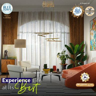 Experience life at its best - Blue Town Phase 1 Lahore (LDA Approved)
